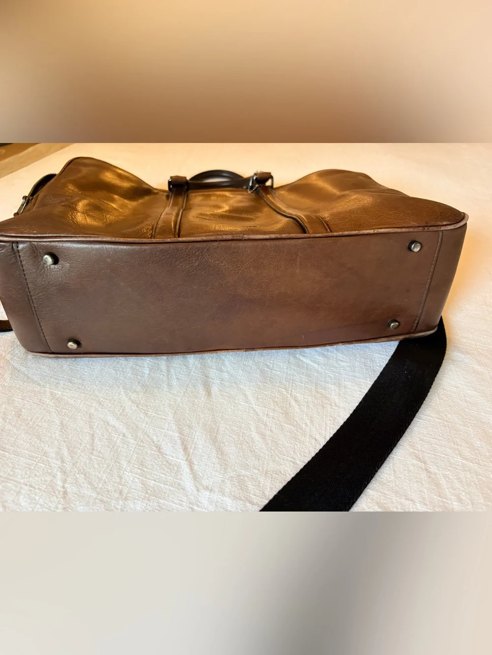 Coach Men's Leather Metropolitan Commuter Bag briefcase - Picture 3 of 11